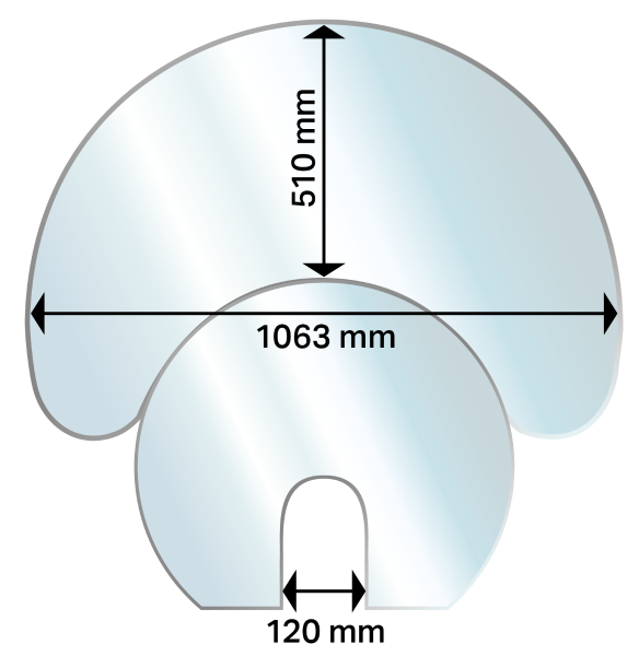 Aduro Glasbodenplatte 2-teilig, XL